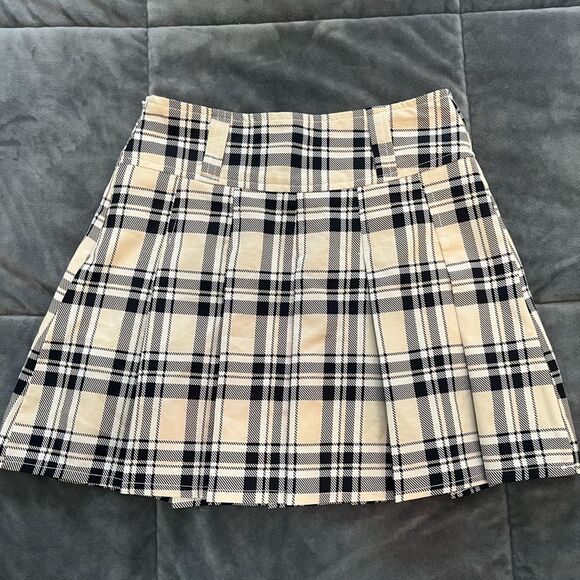 Plaid Pleated Micro Mini Academia Fall Skirt - Picture 1 of 6